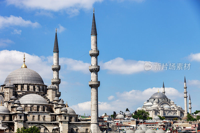 新清真寺(Yeni Cami)和苏莱曼清真寺